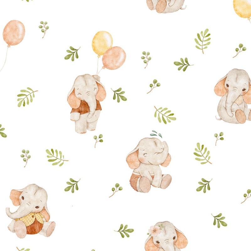 Baby elephants 1 tkanina