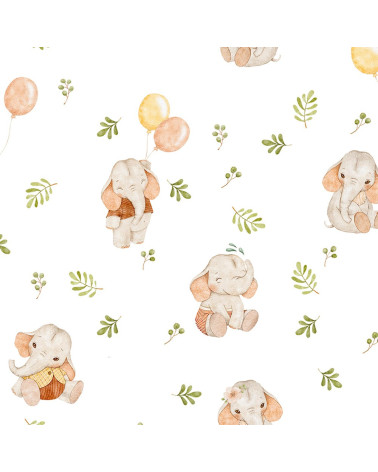 Baby elephants 1 tkanina