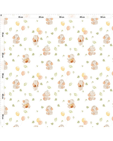 Baby elephants 1 tkanina