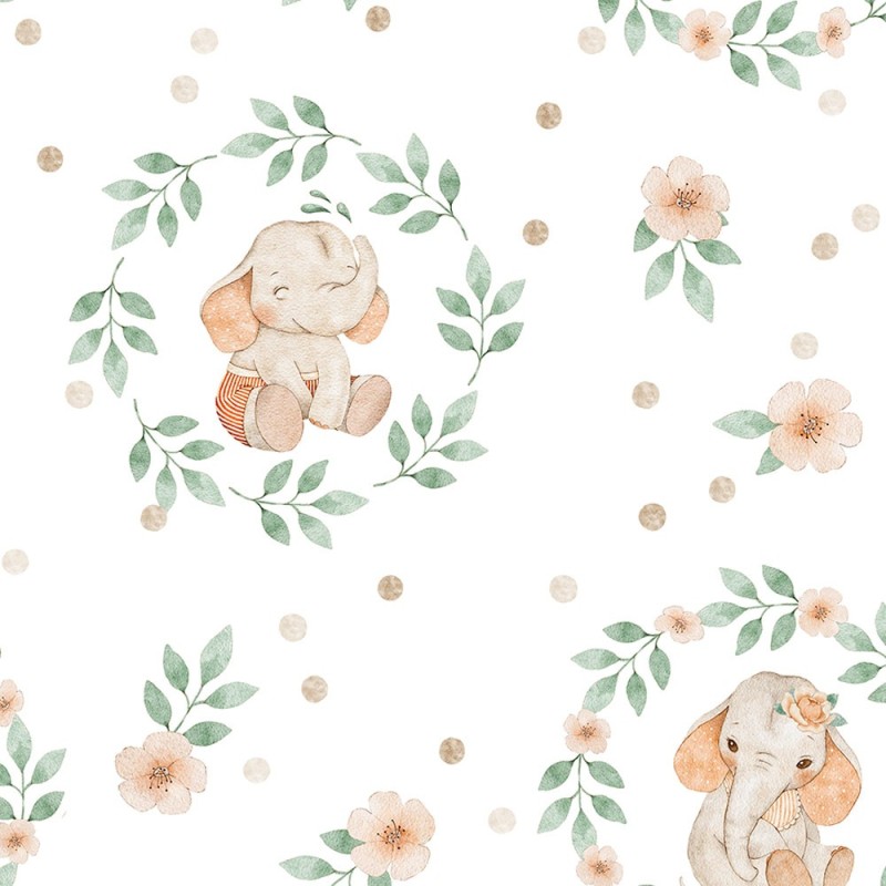 Baby elephants 3 tkanina