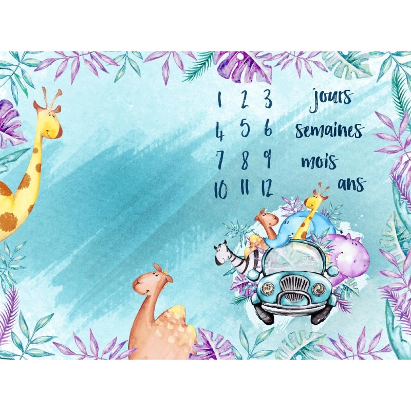 Milestone blanket  Królik 1