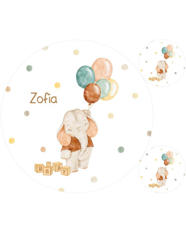 Baby elephant Mata + poduszki