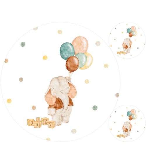 Baby elephant Mata + poduszki