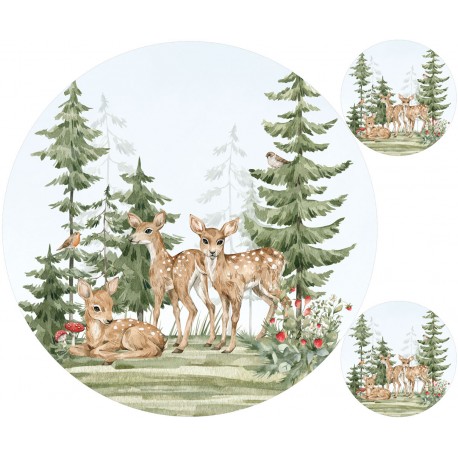 Baby forest animals matte+ FREE pillow