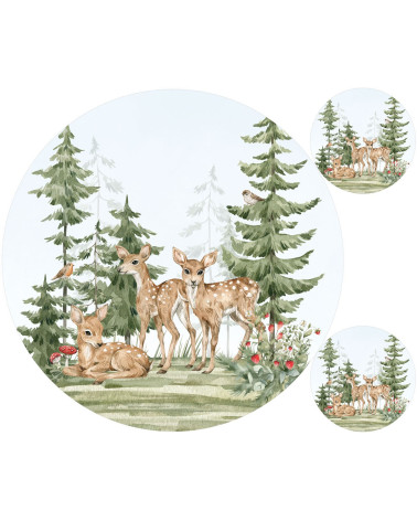 Baby forest animals Matt+ FREE pillow