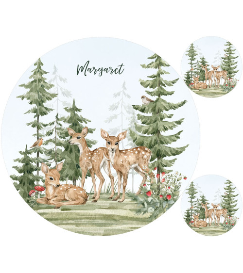 Baby forest animals Matt+ FREE pillow