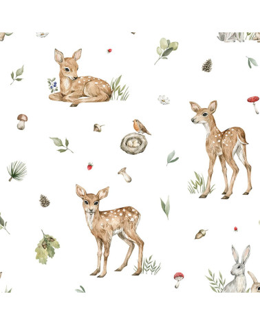 Baby forest animals 6 tkanina