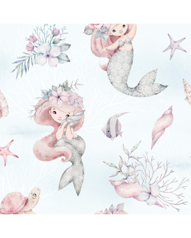 Pastel mermaid tkanina