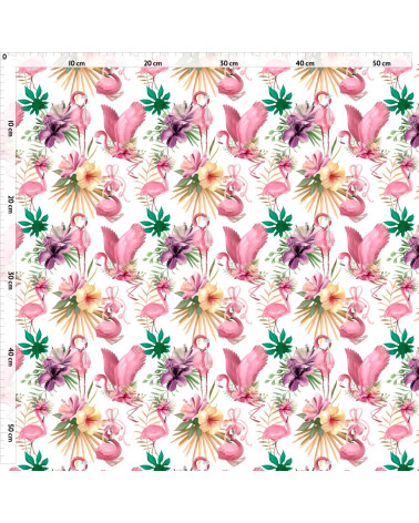 Girls & flaming 1 fabric