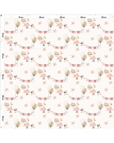 Goose party 1 tkanina