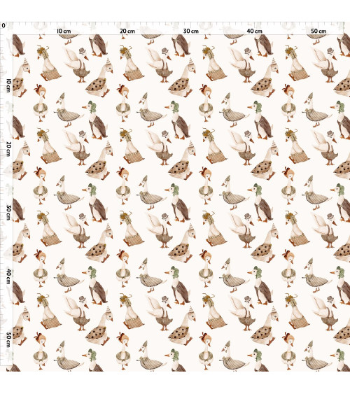 Goose party 3 tkanina