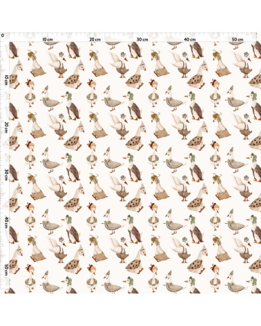 Goose party 3 tkanina