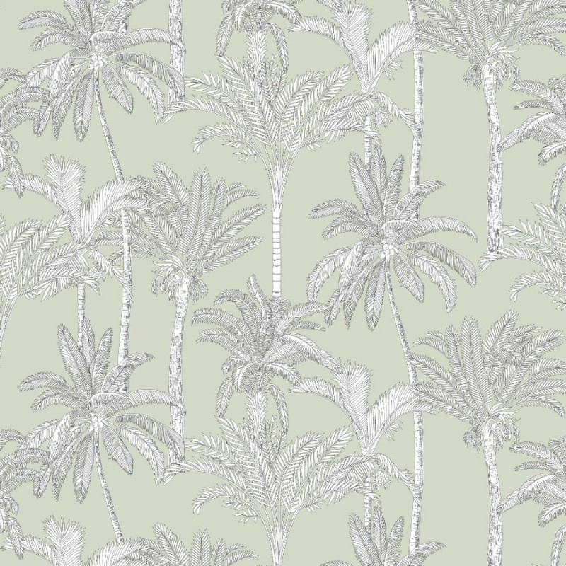 Graphic palm 1 tkanina