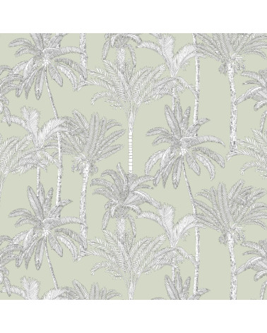 Graphic palm 1 tkanina