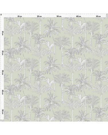 Graphic palm 1 tkanina