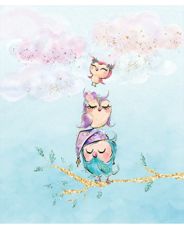 Watercolor teddy bear (42 x 50 cm)