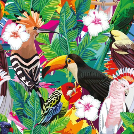 Polyester "Toucans 1"