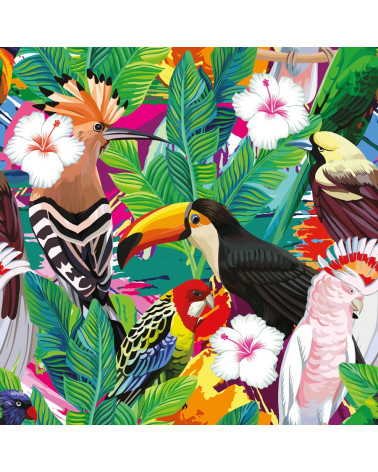 Polyester "Toucans 1"