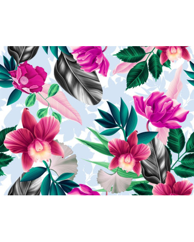 Polyester "Monster mit Blumen"