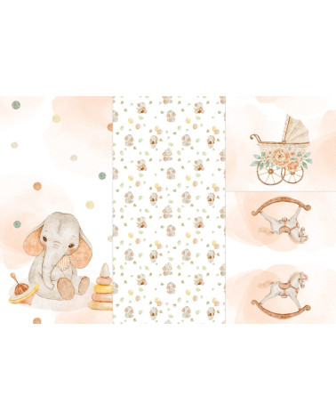 Panel na śpiworek - Baby elephant