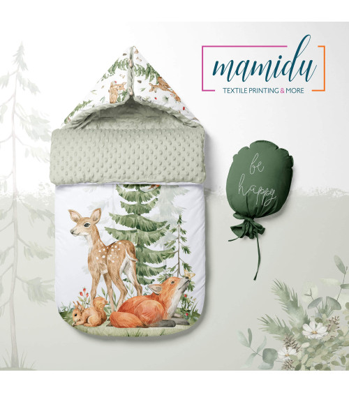 Panel na śpiworek Baby forest animals 01