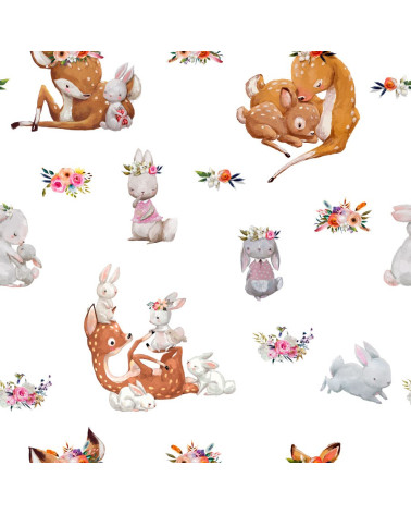 Herzen aus Federn 6 Stoff