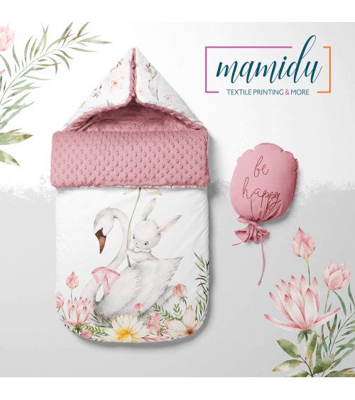 POLYESTER PANEL FÜR Schlafsack TROLLEY- Magic swans