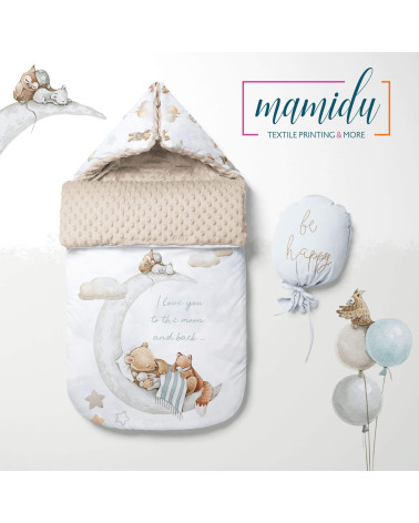 Panel for sleeping bag Sweet bear