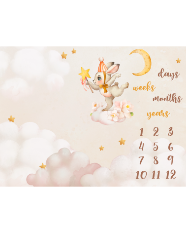 Milestone blanket Tiny world 2