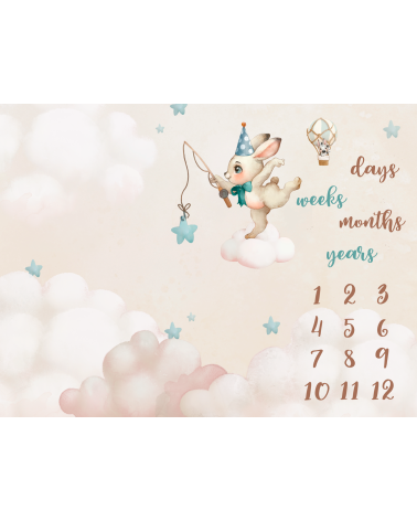 Milestone blanket Tiny world 4