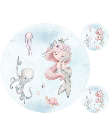 PASTEL MERMAID Mata + poduszki