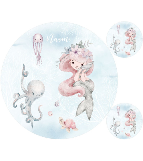 PASTEL MERMAID Matt+ FREE pillow