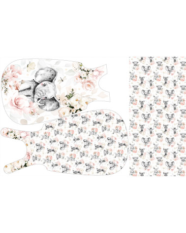 Blende für Schlafsack-pink safari babies girl 3