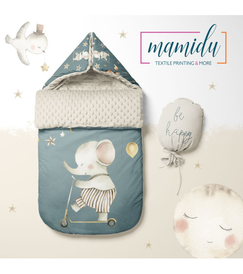 POLYESTER PANEL FÜR Schlafsack TROLLEY-   CIRCUS BABY 2