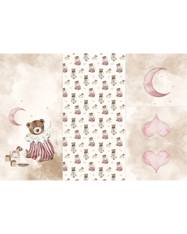 POLYESTER PANEL FÜR Schlafsack TROLLEY- FAIRYTALE BEARS 01