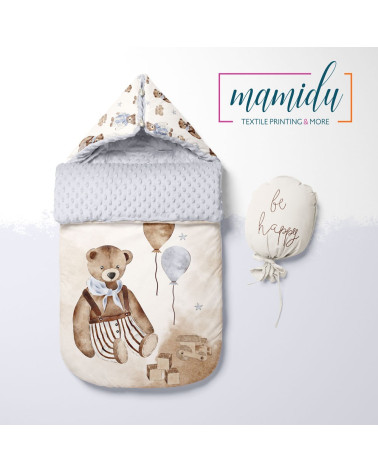 POLYESTER PANEL FÜR Schlafsack TROLLEY- FAIRYTALE BEARS 02