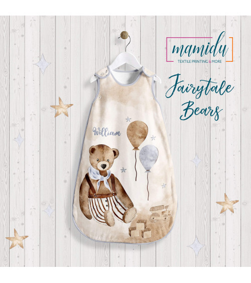 Panel na śpiworek do spania-FAIRYTALE BEARS 1