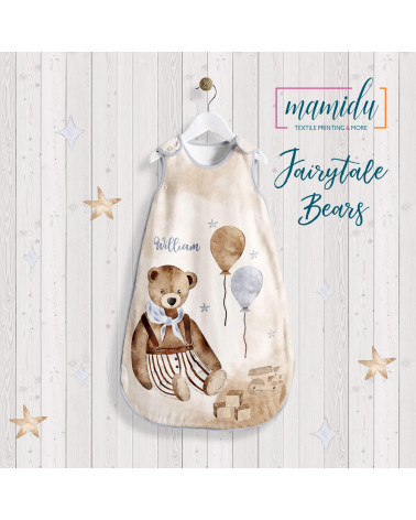 Panel na śpiworek do spania-FAIRYTALE BEARS 1