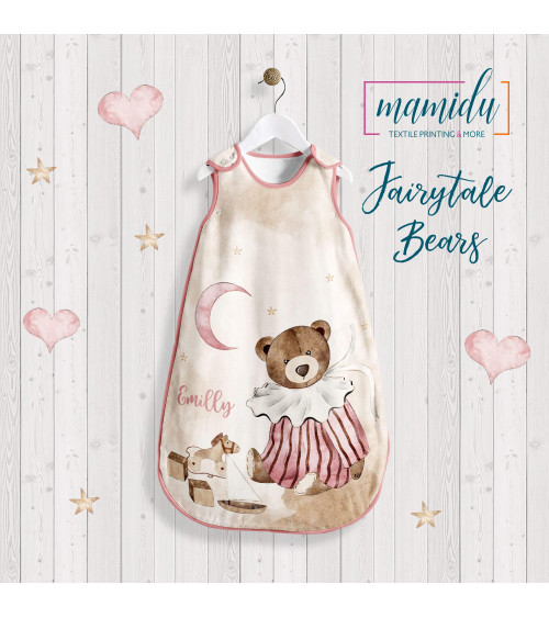 Panel for Sleeping bag-FAIRYTALE BEARS 1