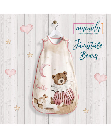 Panel na śpiworek do spania-FAIRYTALE BEARS 1