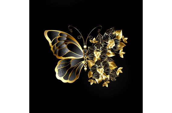 Gold Butterfly 2panel eko skóra