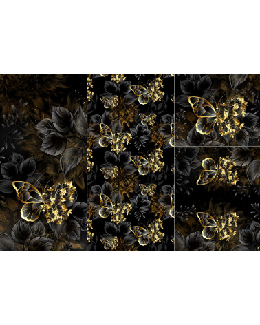 POLYESTER PANEL FÜR Schlafsack TROLLEY- Gold Butterfly