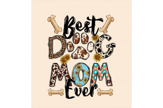 best dog mom ECO LEATHER PANEL