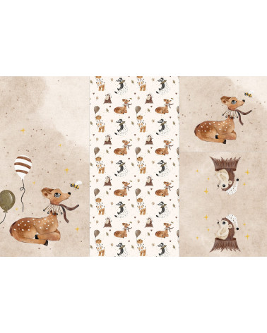 POLYESTER PANEL FÜR Schlafsack TROLLEY-    FAIRYTALE Forest 1