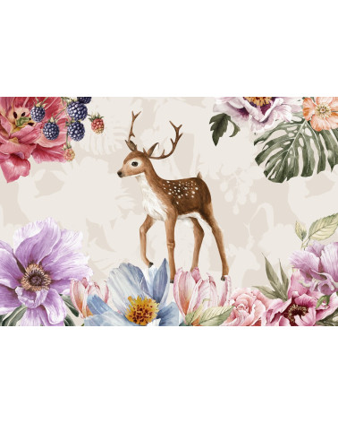 Deer & flowers 10