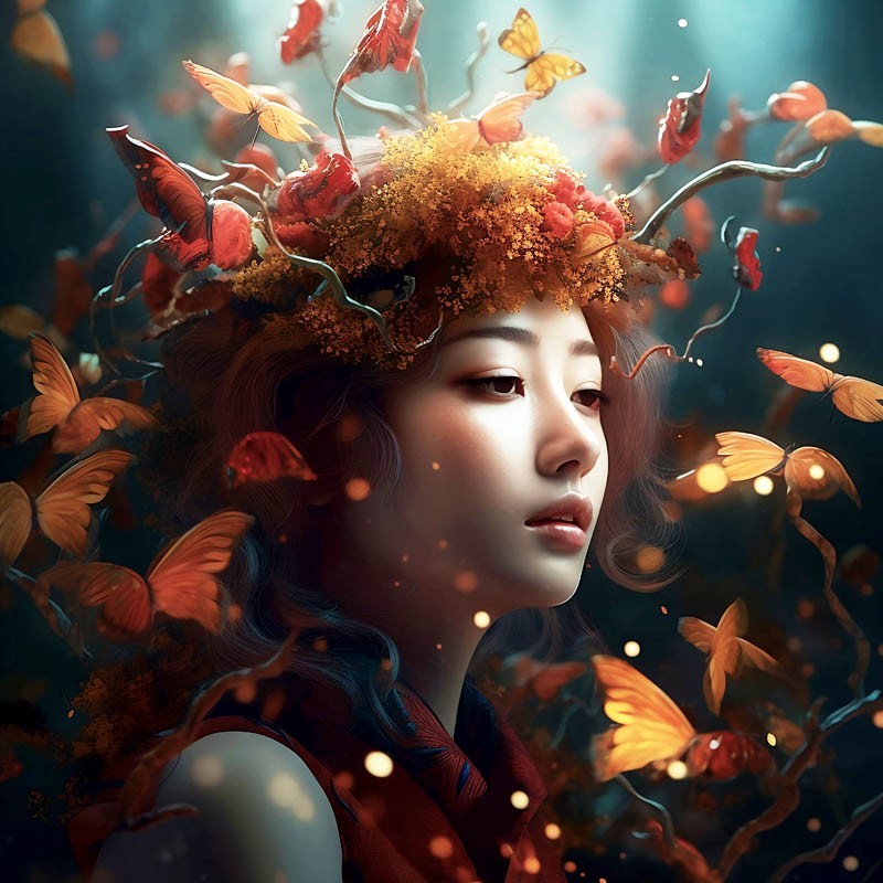 Magic woman 2 - ECO LEDER PANEL