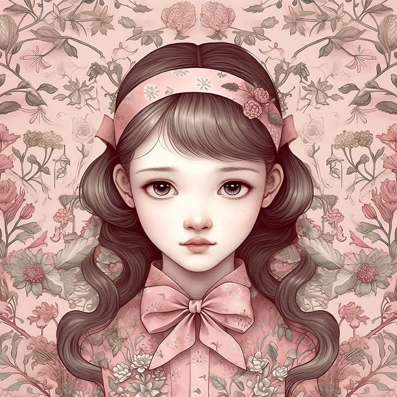 Vintage girl 01