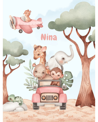 african animals girl 2