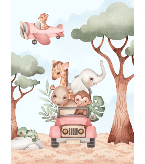 african animals girl 2