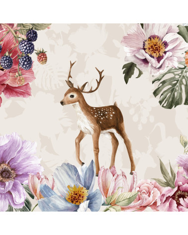 Deer & flowers 10